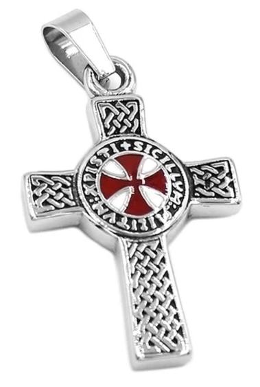 Croix Huguenote JOHNNY HALLYDAY PENDENTIF Croix Argent Massif