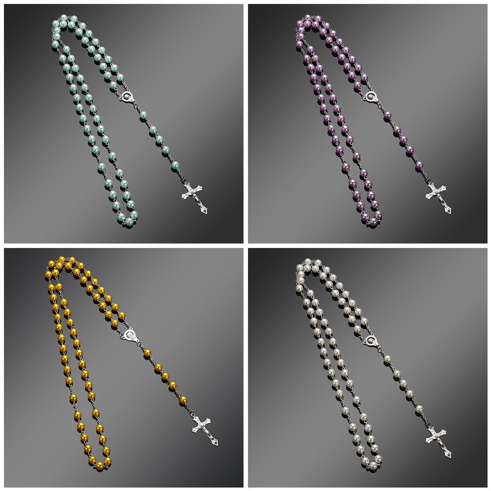 Bracelet Chapelet Noué Decenario Religieux, Prière, Bracelet Croix Noué