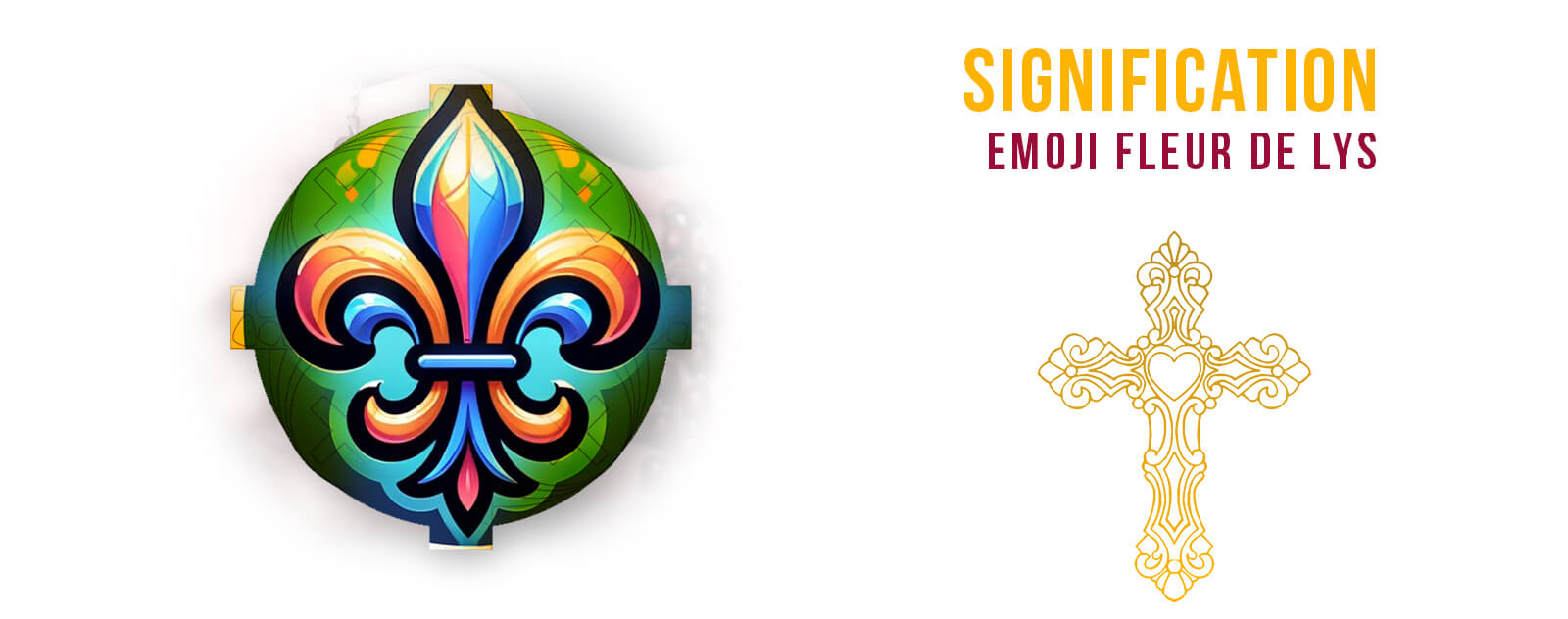 EMOJI FLEUR de LYS Signification