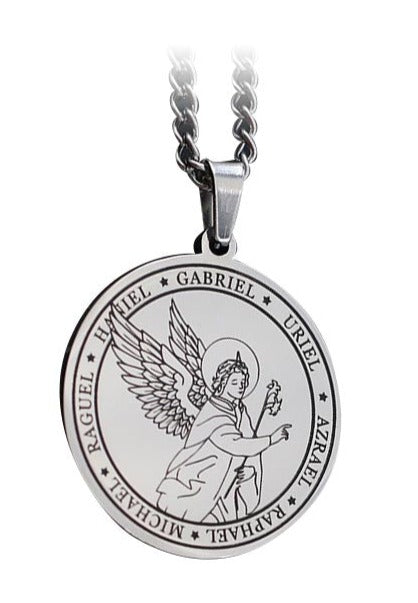Pendentif Médaille Religieuse Saint Antoine - Collier Chaîne Argenté - Occasion Bon état - Modèle 2111